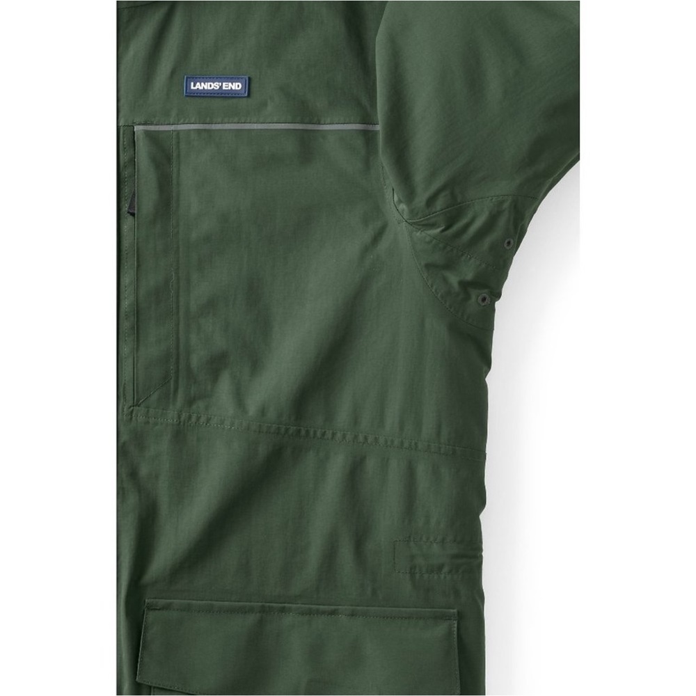 Men's Insulated Squall Parka Army Green Olive Coat Quilted Winter Rain Coat XL - Picture 4 of 16